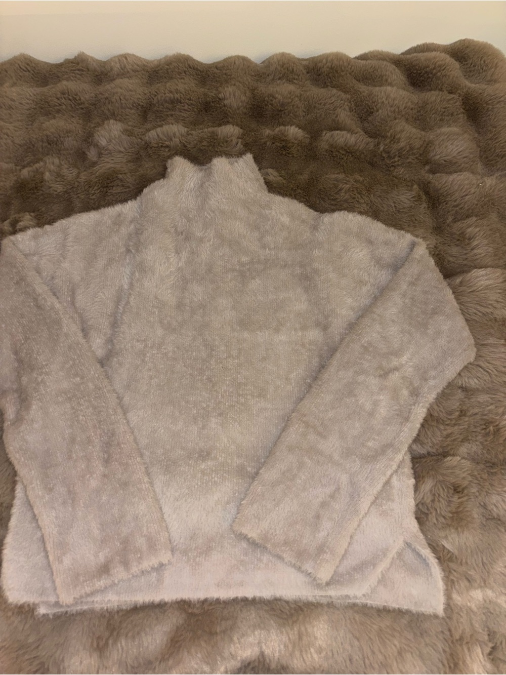 Abercrombie & Fitch Plush Taupe Teddy Pullover